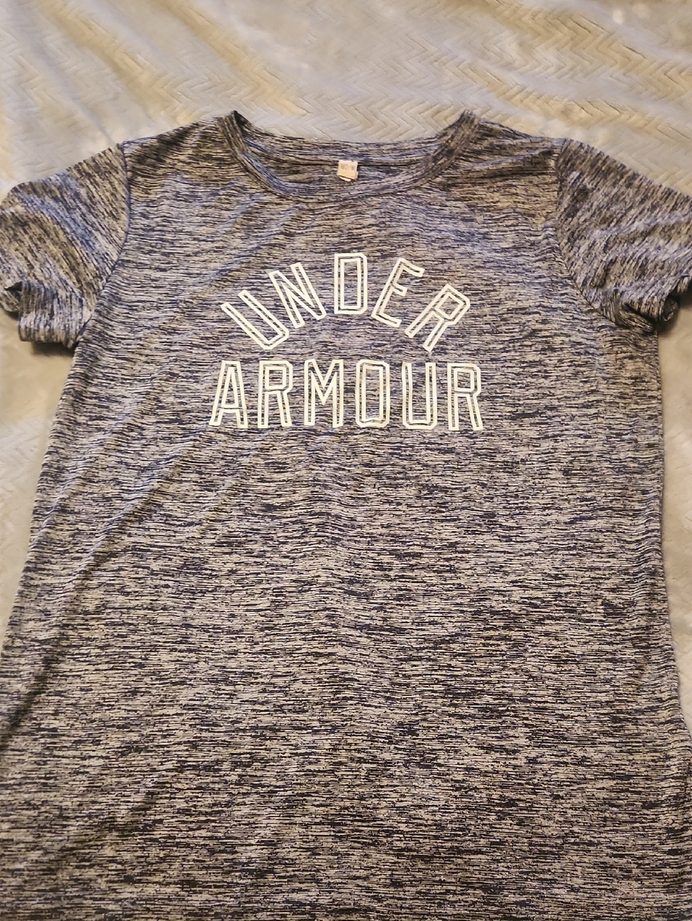 Under Armour Heather Navy Marled Short Sleeve Tee